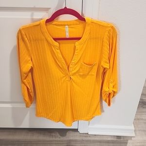 NWOT DNA Couture Yellow Top